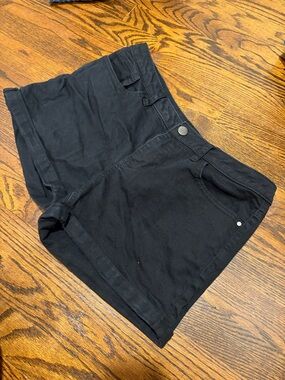 LC Lauren Conrad Black Denim Short Shorts